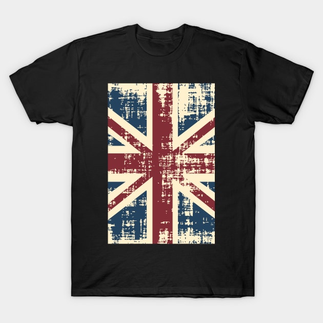 Uk Vintage Grunge Flag - Distressed Union Jack T-Shirt by Addicted 2 Tee